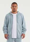 Herren Kapuzenjacke Washed Lancaster II - Hellblau