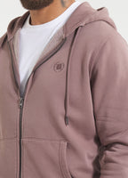 Herren Kapuzenjacke Washed Lancaster II - Burgunder