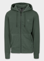 Men's Hooded Jacket Washed Lancaster II - Dark Green