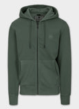 Men's Hooded Jacket Washed Lancaster II - Dark Green