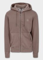 Herren Kapuzenjacke Washed Lancaster II - Burgunder