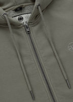 Men's Hooded Jacket Washed Lancaster II - Olive Grey