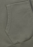 Men's Hooded Jacket Washed Lancaster II - Olive Grey