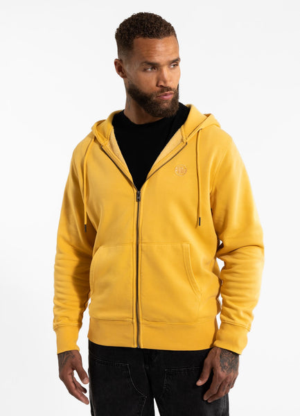 Men's Hooded Jacket Washed Lancaster II - Yellow