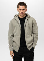 Men's Hooded Jacket Washed Lancaster II - Olive Grey