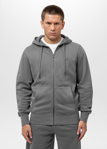 Herren Kapuzenjacke Washed Lancaster II - Grau