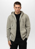 Men's Hooded Jacket Washed Lancaster II - Olive Grey