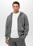 Herren Kapuzenjacke Washed Lancaster II - Grau