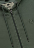Men's Hooded Jacket Washed Lancaster II - Dark Green