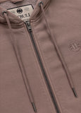 Herren Kapuzenjacke Washed Lancaster II - Burgunder