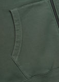 Men's Hooded Jacket Washed Lancaster II - Dark Green