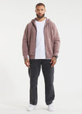 Herren Kapuzenjacke Washed Lancaster II - Burgunder