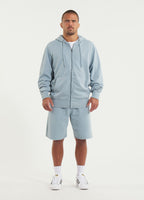 Herren Kapuzenjacke Washed Lancaster II - Hellblau