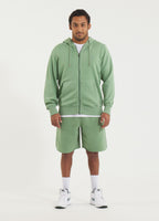Men's Hooded Jacket Washed Lancaster II - Sage Green