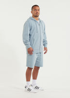 Herren Kapuzenjacke Washed Lancaster II - Hellblau