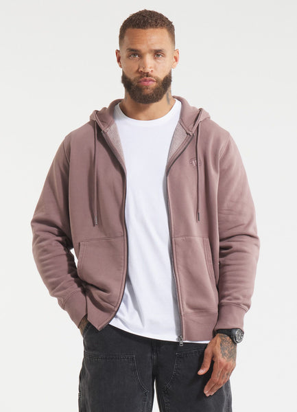 Men's Hooded Jacket Washed Lancaster II - Burgundy