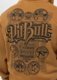 Men's Hooded Jacket Washed MULTISPORT - Honey Yellow