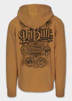 Men's Hooded Jacket Washed MULTISPORT - Honey Yellow