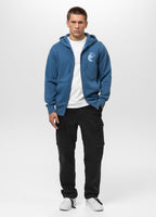 Men's Washed PLANET SURF Hooded Jacket - Blue