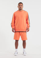 Men's sweatshirt TAPE NUGGET - salmon color
