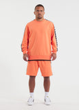 Men's sweatshirt TAPE NUGGET - salmon color