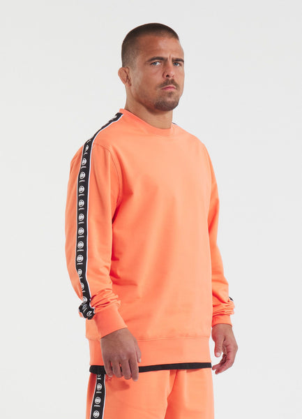 Men's sweatshirt TAPE NUGGET - salmon color