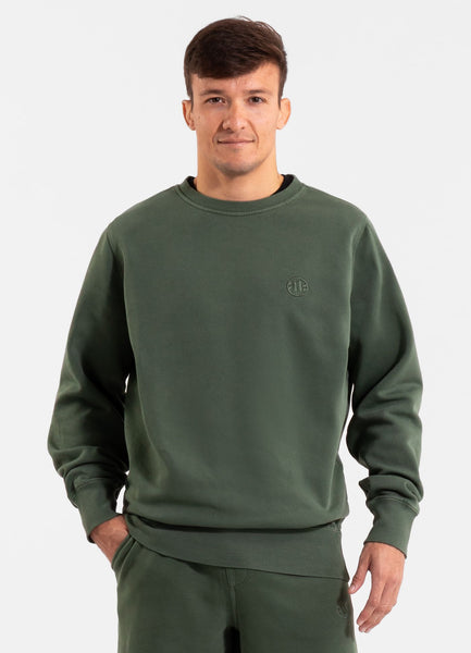 Men's Sweatshirt Washed Lancaster II - Dark Green