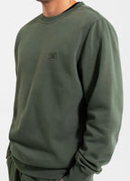 Men's Sweatshirt Washed Lancaster II - Dark Green