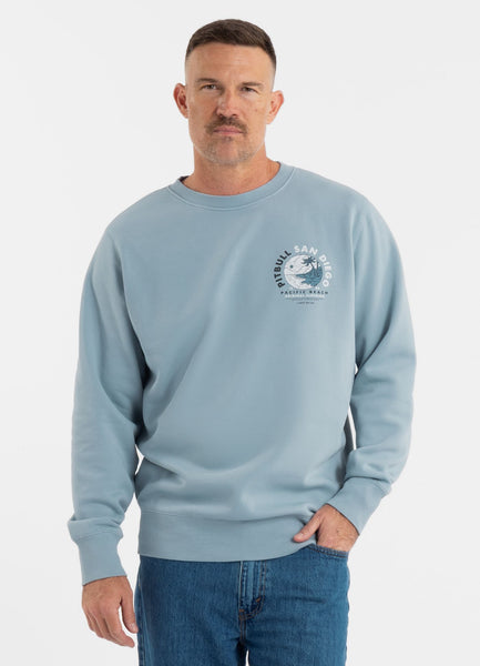 Herren Sweatshirt PLANET SURF - Hellblau