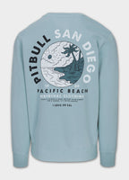 Men's Sweatshirt PLANET SURF - Light Blue