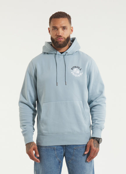 Men's Hoodie Washed DOG SD - Light Blue