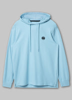 Men's Pique Rockey Hoodie - Light Blue