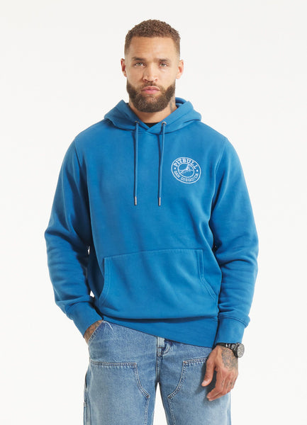 Men's Washed Vintage Boxing Hoodie - Dark Blue