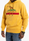 Men's Washed CALIFORNIA FLAG Hoodie - Yellow