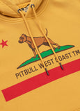 Men's Washed CALIFORNIA FLAG Hoodie - Yellow