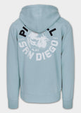Men's Hoodie Washed DOG SD - Light Blue