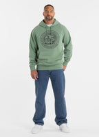 Herren Kapuzenpullover Washed VINTAGE BJJ - Dunkelgrün