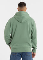 Herren Kapuzenpullover Washed VINTAGE BJJ - Dunkelgrün