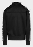Men's Sweat Jacket Oldschool Tape Logo - Black
