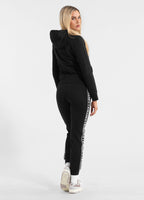 Damen Kapuzenjacke French Terry La Deta - Schwarz