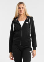 Damen Kapuzenjacke French Terry La Deta - Schwarz