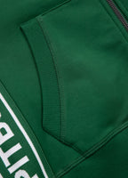Women's French Terry Hooded Jacket LA DETA - Dark Green