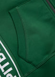 Women's French Terry Hooded Jacket LA DETA - Dark Green