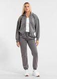 Damen Kapuzenjacke Washed MANZANITA HEART - Grau