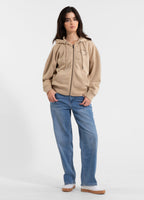 Damen Kapuzenjacke Washed MANZANITA HEART - Sand