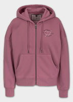 Damen Kapuzenjacke Washed MANZANITA HEART - Rosa