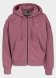 Damen Kapuzenjacke Washed MANZANITA HEART - Rosa