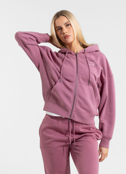 Damen Kapuzenjacke Washed MANZANITA HEART - Rosa