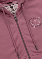 Damen Kapuzenjacke Washed MANZANITA HEART - Rosa