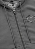 Damen Kapuzenjacke Washed MANZANITA HEART - Grau